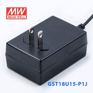 GST18U15-P1J 18W 15V1.2A高效能低空载损耗绿色节能美规适配器