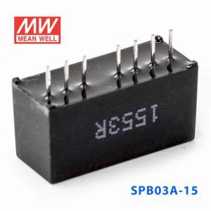 SPB03A-15  3W  9~18V  输入 15V  稳压单路输出明纬DC-DC转换模块电源