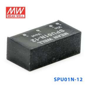 SPU01N-12 1W 24V 转 12V 非稳压单路输出明纬DC-DC转换模块电源