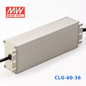 CLG-60-36   60W   36V  1.7A 恒压+可改恒流有PFC铝壳明纬IP67防水LED电源