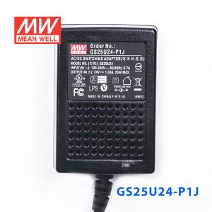 GS25U24-P1J 25W 24V1.04A 输出绿色能源明纬墙插电源适配器(美式插头) 