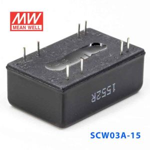 SCW03A-15  3W  9~18V  输入15V  稳压单路输出明纬DC-DC转换模块电源