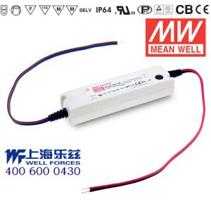 PLN-20-36  20W  36V 0.55A  恒压+恒流PFC塑壳防水LED电源(恒流值可设定) 