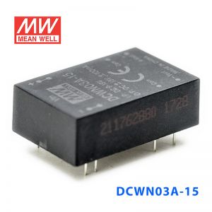 DCWN03A-15 3W 9~18V 转 ±15V 0.1A 非稳压双路输出DC-DC模块电源