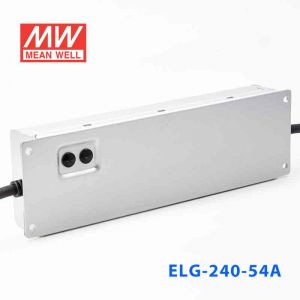 ELG-240-54A 240W 54V 4.45A  A型(电流可调/铝壳IP65/100～305Vac输入)明纬PFC防水LED电源