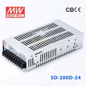 RSD-200D-24  200W  57.6~154V 输入 24V 8.4A  输出铁道专用明纬DC-DC转换电源 