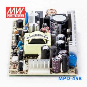 MPD-45B  45W +5V 5A +24V 1.8A  双路输出微漏电医用无外壳明纬开关电源