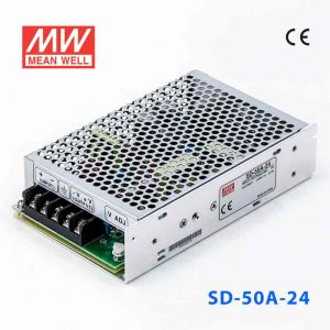 SD-50A-24  50W  9.2~18V 输入 24V 2.1A  输出有外壳明纬DC-DC转换电源