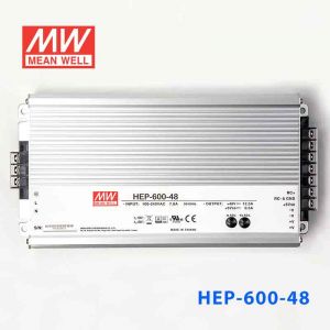 HEP-600-48  600W  48V 12.5A 高效率无风扇密封全灌胶恶劣环境适用明纬开关电源