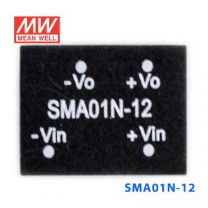 SMA01N-12  1W  24V-12V  非稳压单路输出明纬DC-DC转换模块电源