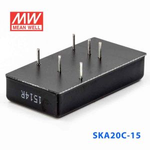 SKA20C-15  20W  36~72V  输入 15V 1.33A 稳压单路输出明纬DC-DC转换模块电源