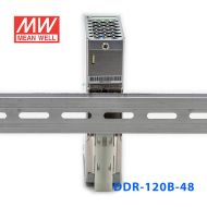 DDR-120B-48明纬120W 16.8~33.6V输入48V2.5A输出导轨型DC-DC电源