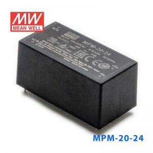 MPM-20-24台湾明纬21.6W 80~264V输入 24V0.9A输出医疗基板型电源