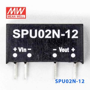 SPU02N-12  2W  24V-12V  非稳压单路输出明纬DC-DC转换模块电源