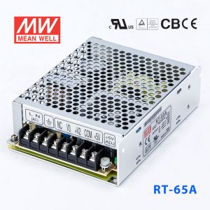 RT-65A台湾明纬12V正负5V三路开关电源65W 5V6A+12V2.8A-5V0.5A