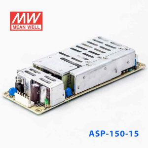 ASP-150-15  150W  15V 9.5A  单路输出带PFC功能无外壳PCB板明纬开关电源