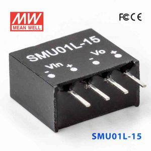 SMU01L-15  1W  5V-15V  非稳压单路输出明纬DC-DC转换模块电源