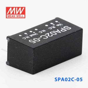 SPA02C-05  2W  36~72V  输入 5V 稳压单路输出明纬DC-DC转换模块电源