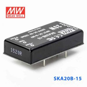 SKA20B-15  20W  18~36V  输入 15V 1.33A  稳压单路输出明纬DC-DC转换模块电源