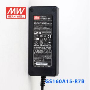 GS160A15-R7B 160W 15V9.6A 输出绿色能源明纬电源适配器(三线插口)