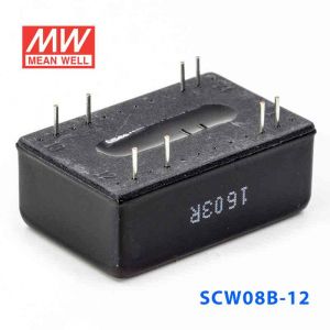 SCW08B-12  8W  18~36V  输入12V  稳压单路输出明纬DC-DC转换模块电源