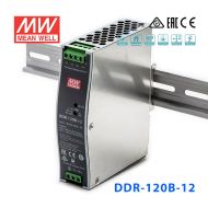 DDR-120B-12明纬120W 16.8~33.6V输入 12V10A输出导轨型DC-DC电源