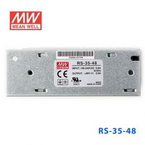 RS-35-48 35W 48V0.8A 单路输出明纬开关电源(G3系列-高性能内置有外壳) 