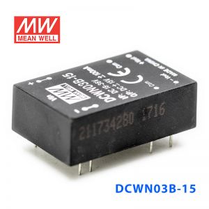 DCWN03B-15  3W 18~36V 转 ±15V 0.1A 非稳压双路输出DC-DC模块电源