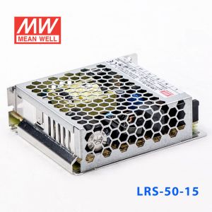 LRS-50-15 50W 12V 3.4A单路输出超薄型低空载损耗明纬开关电源