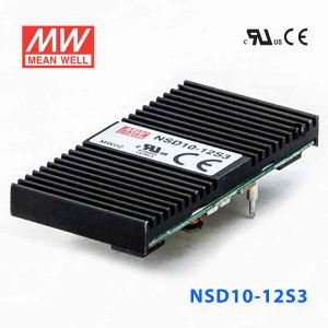 NSD10-12S3  10W  9.8~36V 输入 3.3V 稳压输出板上安装型明纬DC-DC变换电源