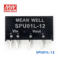 SPU01L-12 1W 5V 转 12V 非稳压单路输出明纬DC-DC转换模块电源