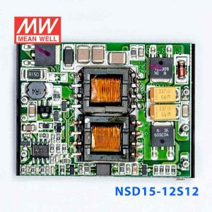 NSD15-12S12  15W  9.4~36V  输入 12V 稳压输出板上安装型明纬DC-DC变换电源