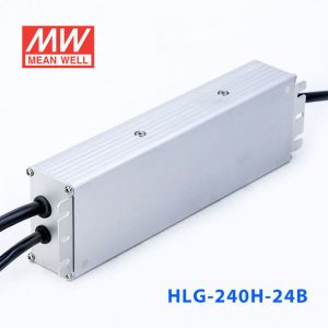 HLG-240H-24B  240W  24V 10A 强耐环境恒压+恒流PFC高效铝壳IP67防水LED电源(控制线三合一调光) 