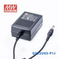 GS25U05-P1J 25W 5V4A 输出绿色能源明纬墙插电源适配器(美式插头) 