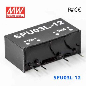 SPU03L-12  3W  5V-12V 非稳压单路输出明纬DC-DC模块电源