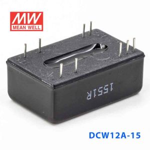 DCW12A-15  12W  9~18V 输入 ±15V  稳压双路输出明纬DC-DC转换模块电源