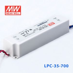 LPC-35-700 35W 700mA恒流输出明纬牌IP67防水塑壳LED电源