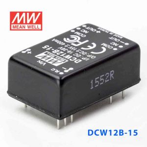 DCW12B-15  12W  18~36V  输入 ±15V  稳压双路输出明纬DC-DC转换模块电源