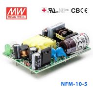 NFM-10-5  10W  5V 2A  微漏电PCB板单路输出板上插装型医用明纬开关电源