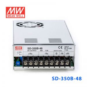 SD-350B-48  350W  19~36V 输入  48V  7.3A  输出有外壳明纬DC-DC转换电源