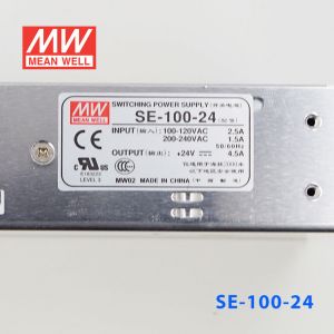 SE-100-24 100W 24V4.5A单组输出通用型内置有外壳CCC认证明纬开关电源(SE系列-内置有外壳)