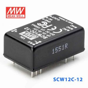 SCW12C-12  12W  36~72V 输入  12V  稳压单路输出明纬DC-DC转换模块电源