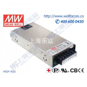 MSP-450-15  450W  15V 30A  单路输出带功率因素校正高可靠医疗型明纬开关电源