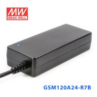 GSM120A24-R7B 120W 24V5A输出明纬高能效医疗型外置桌面型电源适配器