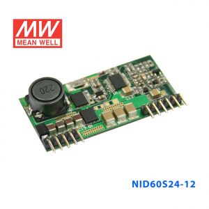 NID60S24-12 60W 20～53V输入,12V4A 单路输出PCB板明纬DC-DC变换电源