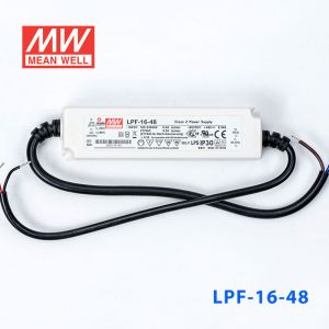 LPF-16-48  16W  48V 0.34A  恒压+恒流有PFC高效率塑壳IP30防水LED电源