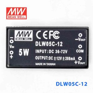 DLW05C-12  5W  36~72V  输入  ±12V  稳压双路输出明纬DC-DC转换模块电源