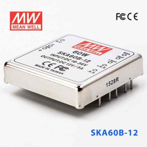 SKA60B-12  60W  18~36V  输入 12V 5A 明纬单路稳压输出DC-DC转换电源