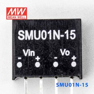 SMU01N-15  1W  24V-15V  非稳压单路输出明纬DC-DC转换模块电源