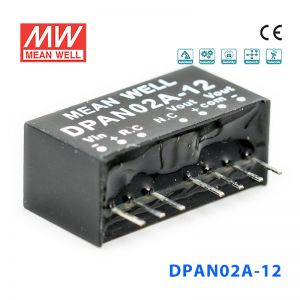 DPAN02A-12 2W 9~18V转 ±12V 83mA 非稳压双路输出DC-DC模块电源